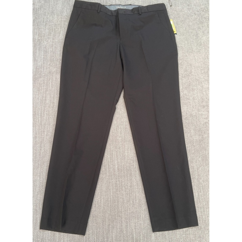 Perry Ellis Portfolio Dress Pants Mens 36x32 Black Comfort Stretch Modern Fit